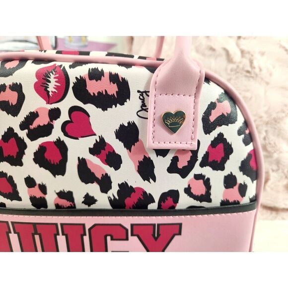 {Juicy Couture} Pink Leopard Print {Cooler} Bag Set - Picture 3 of 10